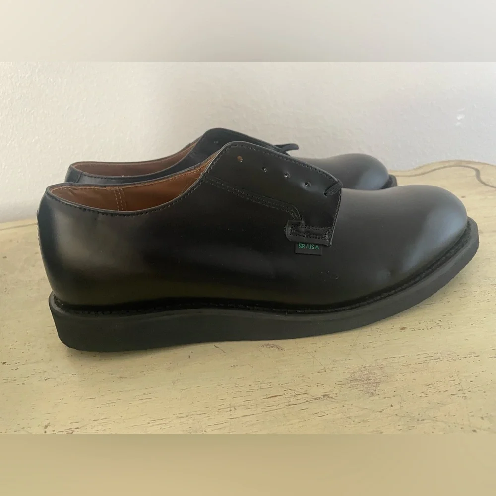 Red Wing® Postman‎ Oxfords (Derbys) in Black Chaparral Size 10 M $310 NH009
